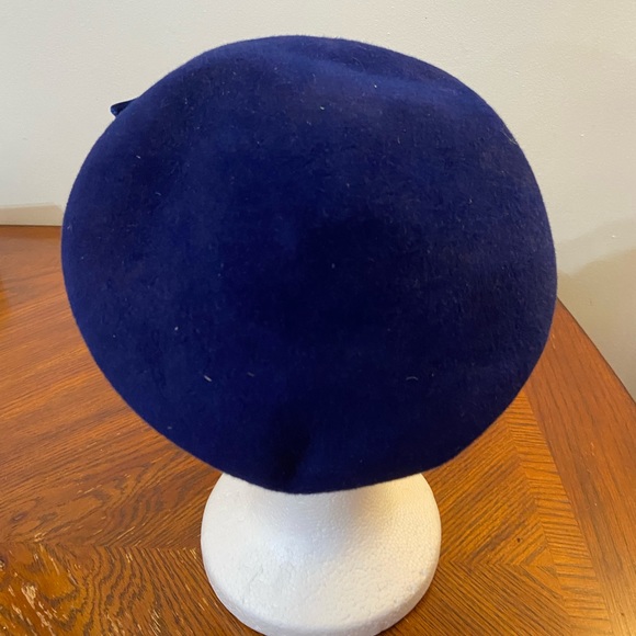 Blue hat with silver trim - Picture 5 of 7